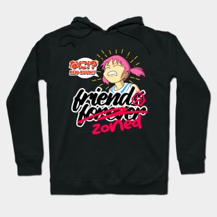 Valentine Anime Friends Forever Friendzoned Meme (dark version) Hoodie